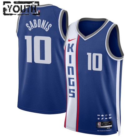 Sacramento Kings Domantas Sabonis Nike 2023-24 City Edition Sininen Lasten Pelipaidat Swingman